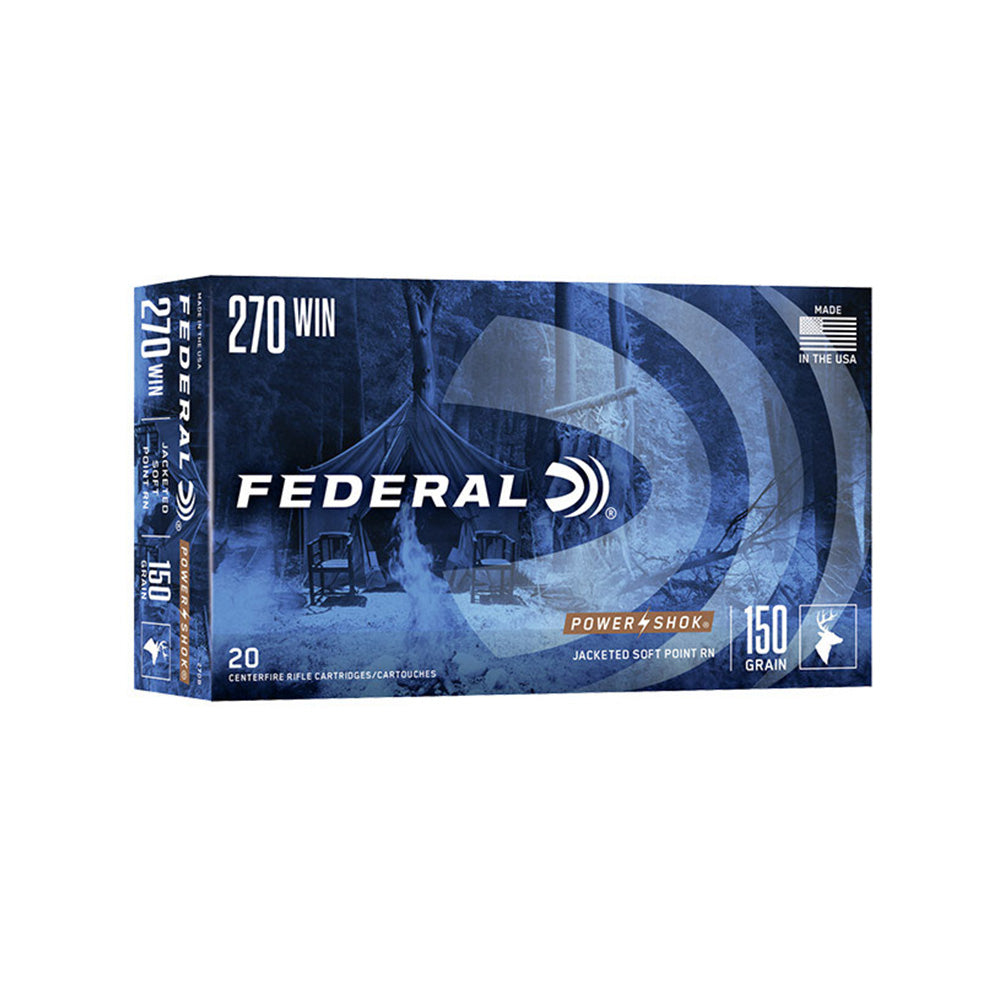 FEDERAL 270 WIN 150GR SP POWER-SHOK • Pack 20