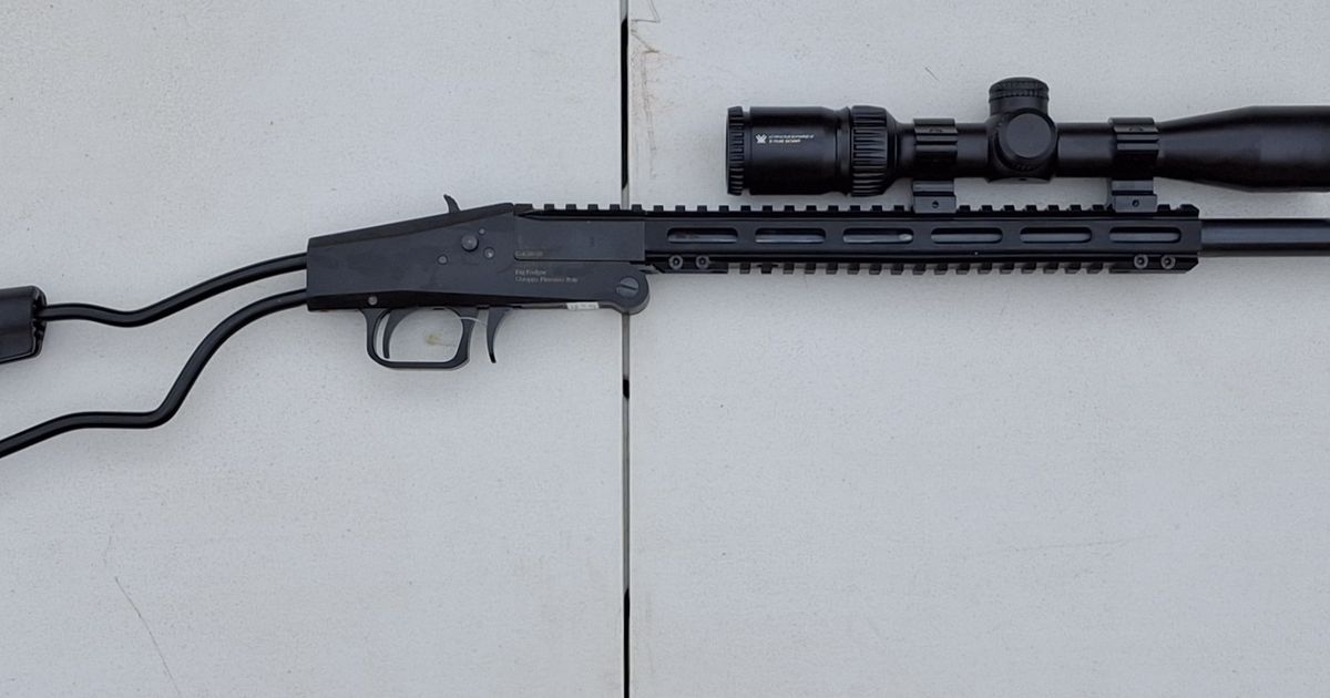 Chiappa big badger rifle with muzzle brake + scope