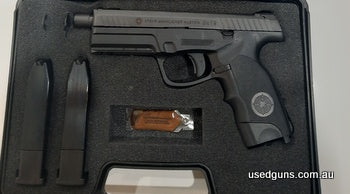 Gun was purchased new. Good reliable gun not a lot of use. Threaded barrel. Comes in original case with 2 magazines. Retiring from pistol shooting. Buyer to pay