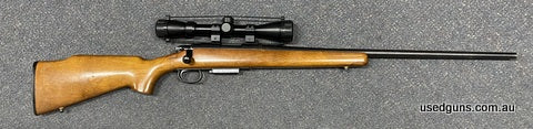 Good condition Remington 788 in 222 Rem. Has a clear scope, cycles well, barrel in very good condition. Woodwork in good nick. Retains its gloss finish. $65 fre