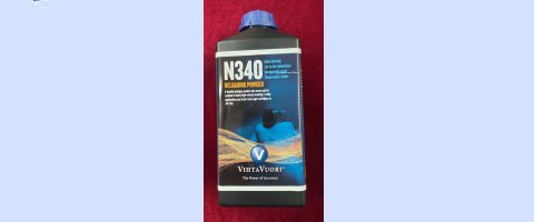 Vihtavuori N340 Pistol Powder A very versatile powder suitable for medium to large calibre handguns Very similar burn rate to N310,N320 N330 N350 only it's tubu