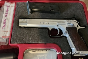 Beautiful gun to shoot has has work done to action spring and trigger. Comes with multiple magazines spare springs, cleaning kit and once fired brass.