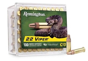 REMINGTON
1900
VIPER
22LR, 36GR, PLATED TRUNCATED CONE SOLID
HYPER VELOCITY - 1410 FPS
AMMUNITION

SPECIAL
$12.99 /PER 100
$64.95 /PER 500
$615 /PER 5000