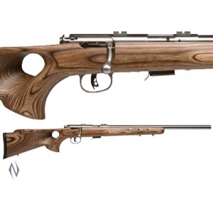 SAVAGE
93BTVS
MODEL 93 BTVS
22 WMR 5 SHOT
STAINLESS STEEL
THUMBHOLE LAMINATED STOCK

NEW $1275