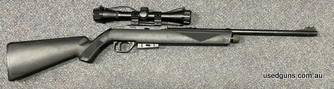 Very good condition Crossman semi auto 177 Air rifle. Has a Nikko Stirling Silver Crown 4x32 scope. $65 freight to your dealer Australia wide. 2 month lay-by av
