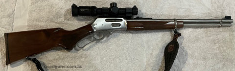 Marlin 336 Stainless Steel cambered in 30-30. Bought brand new by me. Has barely 100 rounds through it, all factory. Gun is in excellent condition‚Äö√Ñ¬∂‚Äö√Ñ¬∂