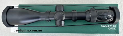 This Swarovski scope has hardly seen any use, only a few times to the range.  has 4A illuminated reticle, comes within covers, papers and original box. Scope ri