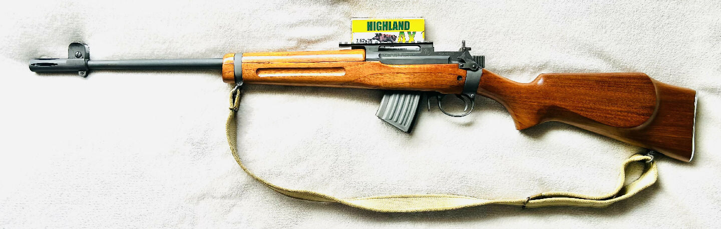 Australian made AIA M10-A1 in 7.62x39. Classic Enfield style with AK receiver design. Monte Carlo butt, excellent woodwork and parkerised steel plus durable har