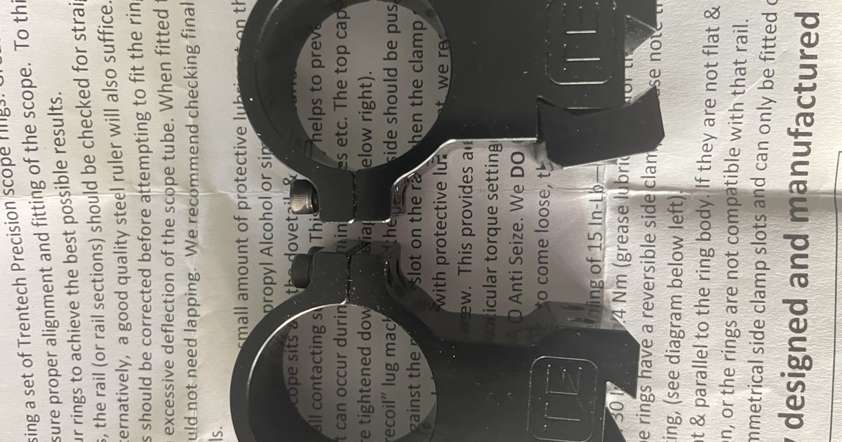 Trenchtech 34mm high scope mounts