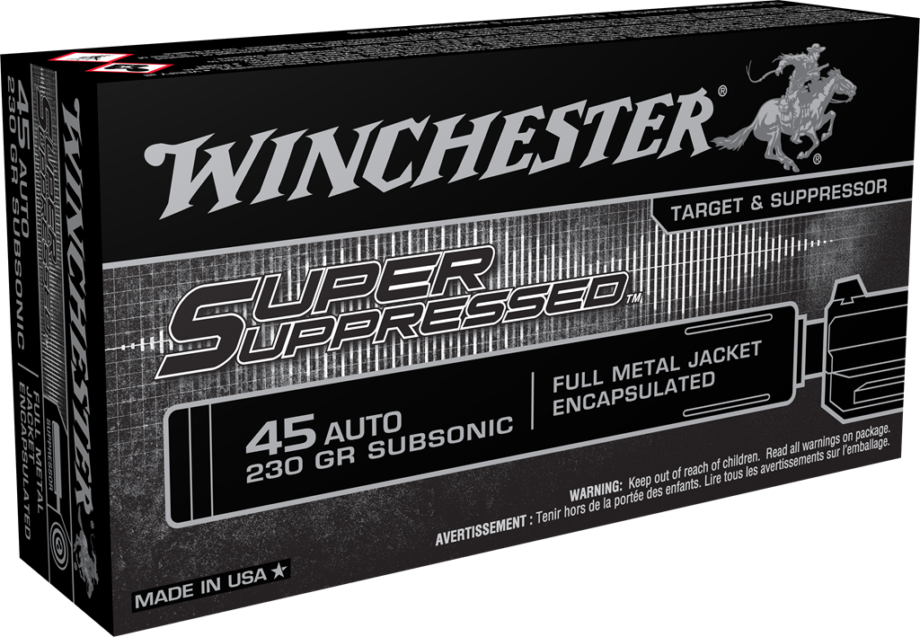 Super Suppressed 45ACP 230gr FMJ