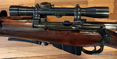 Original sniper scope for SMLE . Year of manufacture is 1945. Comes with original mounts and rings. Glass is clear, reticle is good. Comes with scope can, leath