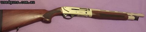 Fast handling and reloading shotgun that I have put 25 shells through.stainless cerakote with a walnut stock. holds 5 shells plus 1 up the spout. Sadly no furth