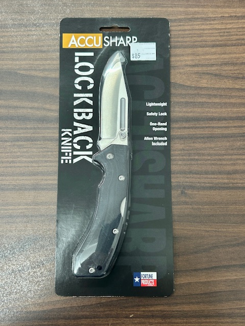 ACCUSHARP – LOCKBACK KNIFE BLACK
