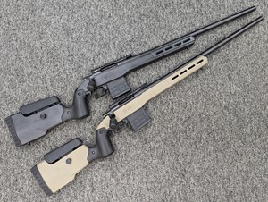 HOWA
1500 FIELD CUSTOM
24" VARMINT BARREL
BLUED FINISH
MDT FIELD STOCK
WITH ADJUSTABLE CHEEK PIECE
MDT TACTICAL BOLT KNOB
MDT 10 SHOT MAGAZINE
MDT PIC RAIL
HACT ADJUSTABLE TRIGGER

AVAILABLE IN
BLACK 223REM 1 IN 8" TWIST
FDE 223REM 1 IN 8" TWIST
BLACK 308WIN 1 IN 10" TWIST
FDE 308WIN 