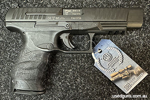 Excellent condition Walther PPQ M2 Comp 9mm Semi-auto with extended slide. Tenifer-coated and corrosion resistant barrel and anti friction 10rd magazine. no cas