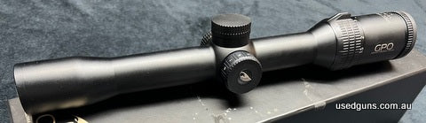 Japanese made GPO Spectra 1.5-9x32i with Illuminated G4i reticle. Would be excellent except for some very minor marks on the turrets from storage. $15 post Aust