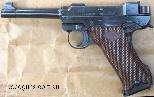 The legendary Finnish L-35 LAHTI military handgun. The heaviest service pistol ever issued.Highly collectible & scarce WWII vintage sidearm. "SA" (Finnish Army)