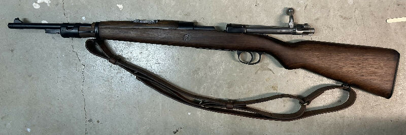 FN produced Columbian Mauser cavalry carbine in 30-06. Rifle has been restored. Metal work was sandblasted and cerakoted, except for bolt. Buttplate was in bad 