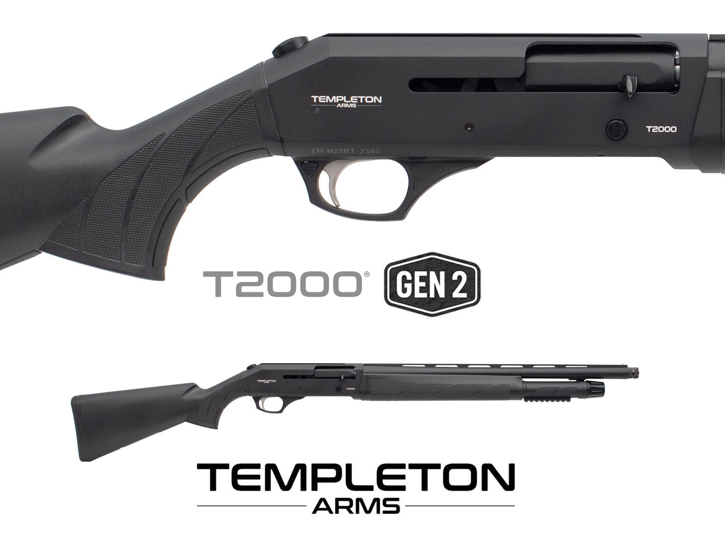 Templeton Arms Gen 2 - T2000 Push Button Release Synthetic Shotgun (20", Right Hand)