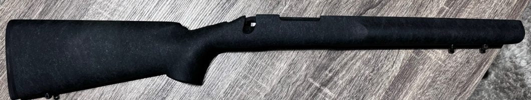 Excellent condition Kevlar/fibreglass stock by H-S Precision. These were fitted to the Remington 700 5R Milspec Gen 1s, and feature a full length alloy bedding 