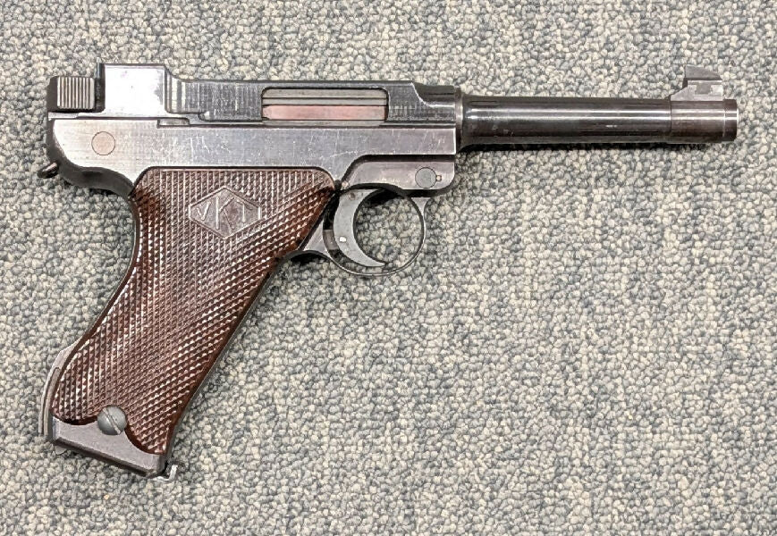 A Valmet L35 pistol in 9mm in very good condition. The Lahti L-35 is a semi-automatic pistol designed by Aimo Lahti that was produced between 1935 and 1952. It 