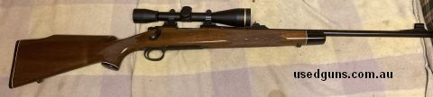Made in 1971. Has some storage marks, otherwise in perfect condition. Has Talley rings and a Leupold FX3 6‚àö√≥42 scope.