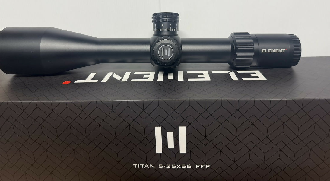 Element Titan Scope 5-25x56 FFP MRAD APR-2D reticle brand new never mounted, plus$25 post