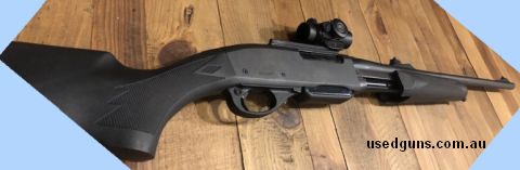 Remington 7600 pump action in 30-06. This rifle is very accurate and is in very good condition. It has fired no more than 100 rounds. It has a few marks here an