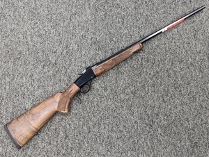 WINCHESTER
MODEL 1885 LOW WALL HUNTER
HIGH GRADE
22 HORNET
SINGLE SHOT
DEEP GLOSS BLUED FINISH
24" OCTAGONAL BARREL
HIGH GRADE CHECKERED 
WALNUT STOCK & FOREND
ONE ONLY

NEW $3149