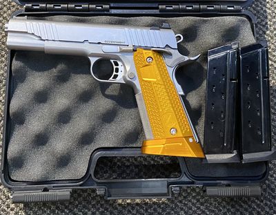 CONSIGNMENT USED BUL ARMORY 1911 9MM 10RND B/R 127MM CASED W/ 2MAG SN: AUS-A178