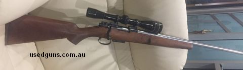 Custom 20-222 Rem built on Sako L46 action. TSE 1:10t 25‚Äö√Ñ√π stainless Sako Varmint profile barrel. Hatchers‚Äö√Ñ√¥ Varmint classic profile stock. Fired 133 