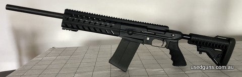 USA built shotgun. Extremely light, straight pull. Comes with 2 x 5 round mags and 1 x 3 round mag. Factory butt stock has built in shock absorber.