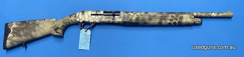 2 barrel combo Berika EXT12 12G straight pull. Very good condition in a Kryptek camo finish.