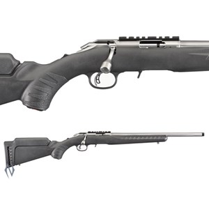 RUGER
AMERICAN RIMFIRE
STAINLESS STEEL
PIC RAIL
THREADED MUZZLE
MEDIUM - HEAVY BARREL
SYNTHETIC STOCK

AVAILABLE IN
AMR22LRS 22LR NEW $915
AMR22MS 22WMR NEW $915
AMR17HMRS 17HMR NEW $915