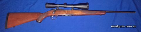 Rifle is in good condition, Few wear and tear marks. Comes with 1inch rings and spare magazine. Scope not included