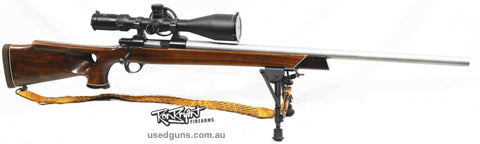 SAKO L579 in 22-250 topped with Optisan EVX 6-24x56 30mm tube, this beast is a tack-driver and Kreiger 1 in 12 Barrel fitted by Thompson Gunsmithing in WA , lov