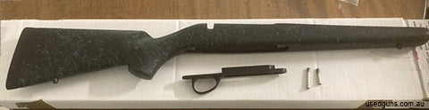 i have for sale a bell & carlson full alloy bedded sporter stock . black with grey web. included is a lumney high grade alloy floor plate that suits tikka t3 fa