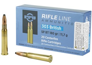 PPU
HR303B
303 BRITISH, 180GR, SP BT
AMMUNITION

SPECIAL
$32.90 /PER 20
$164.50 /PER 100
$295 /PER 200