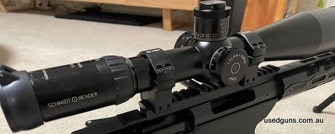 Schmidt & Bender PM II 12-50x56 Scope P4F Reticle Multi Turn .25CM Turret The 12.5-50x56 PM II / P is the ideal rifle scope when it comes to shooting at greater