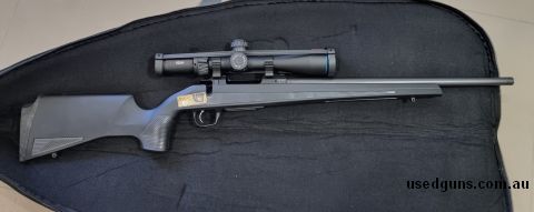 Just newly purchased in excellent condition as brand new out of the box. Taken to the range once and fired about 20 rounds. Great accurate rifle! Shame to sell 