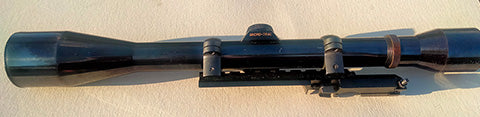 Artic Fox ( I think)no tap mount, Burris steel rings, Weaver K8 scope. Scope is in good condition, mount and rings as new. I tried this set up on my No4 Long br