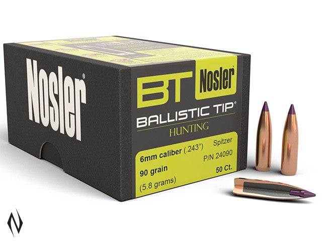 NOSLER 243 90GR BALLISTIC TIP 50PK