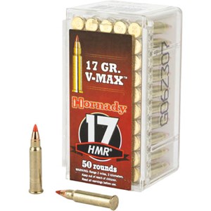 HORNADY
H83170
17HMR, 17GR, V-MAX
POLYMER TIP
AMMUNITION

SPECIAL
$29.90 /PER 50
$259 /PER 500