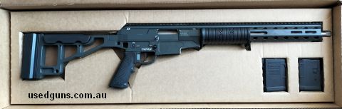 Great gun - accurate and light, and has been regularly used as a foxing gun. Some cerakote wear from use - can send detailed photos on request. Includes 2 x 10 