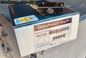 Brand new factory sealed Leupold Deltapoint Pro. Current Model with Leupolds Life Time Warrenty. Plus New Deltapoint Pro cross slot mount for attaching it to a 