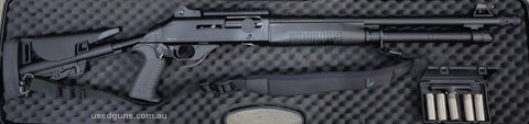 Sulun Arms Tacsorus. Not able to keep, due to some NSW laws. Fired 20 times to check if working, then cleaned, oiled and put in a safe. Includes firearm, choke 