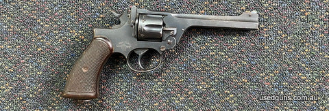 Good condition Enfield No 2 Mk I in 380. Top break action. Cylinder, barrel, hammer and trigger are all sharp. $30 freight to your dealer Australia wide except 