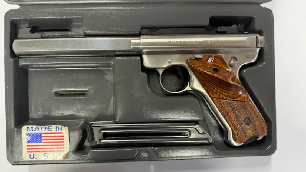 RUGER MK 2 TARGET , CASED WITH 2 MAGAZINES , TRANSFER TO YOUR NOMINATED DEALER INCLUDED IN PRICE UNLESS YOUR IN WESTERN AUSTRALIA.