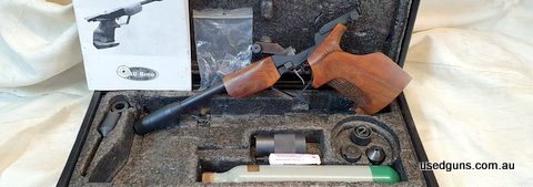 Brno TAU 7 air pistol in good to very good condition with original box, owner's manual, cylinder and accessories. Postage to your dealer is $30 (not WA). More p