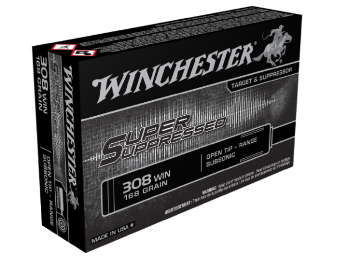 Winchester Super Suppressed 308Win 168gr